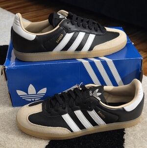 ADIDAS SAMBA OG CORE' BLACK CLOUD/WHITE GUM' SNEAKER